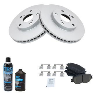 TRQ® - Front Disc Brake Kit with Semi-Metallic Pads