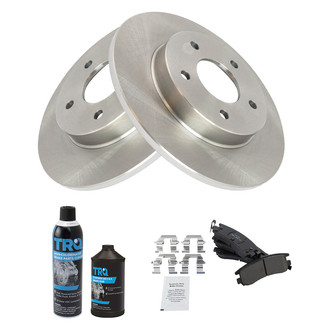 TRQ® - Rear Disc Brake Kit with Semi-Metallic Pads