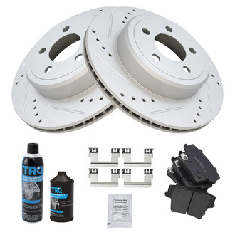 TRQ® - Performance Ceramic Rear Brake Kit