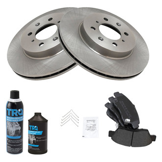 TRQ® - Front Disc Brake Kit with Semi-Metallic Pads