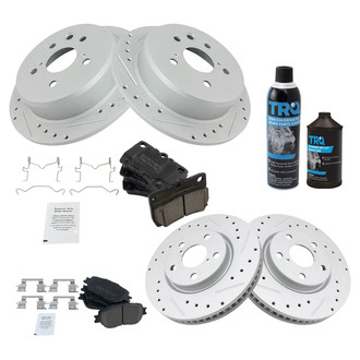 TRQ® - Performance Ceramic Front and Rear Brake Kit