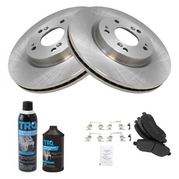 TRQ® - Front Disc Brake Kit with Semi-Metallic Pads