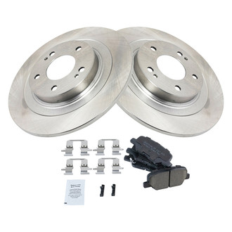 TRQ® - Rear Disc Brake Kit with Ceramic Pads
