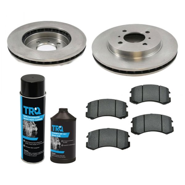 TRQ® - Front Disc Brake Kit with Semi-Metallic Pads