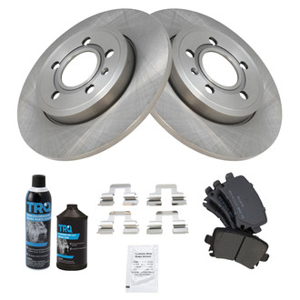 TRQ® - Rear Disc Brake Kit with Semi-Metallic Pads