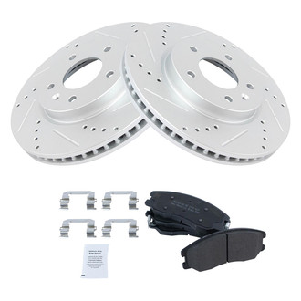 TRQ® - Performance Semi-Metallic Front Brake Kit