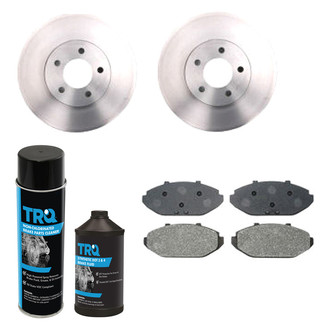 TRQ® - Front Disc Brake Kit with Semi-Metallic Pads