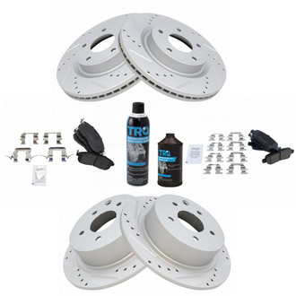 TRQ® - Performance Ceramic Front and Rear Brake Kit