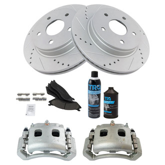 TRQ® - Performance Ceramic Front Brake Kit with Calipers