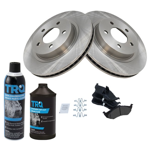 TRQ® - Front Disc Brake Kit with Semi-Metallic Pads