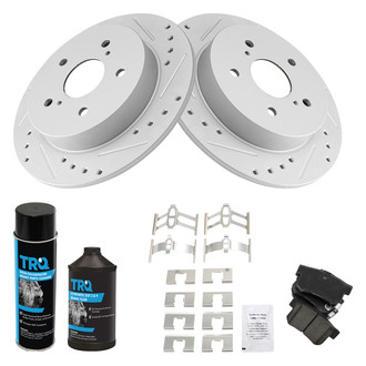 TRQ® - Performance Ceramic Rear Brake Kit