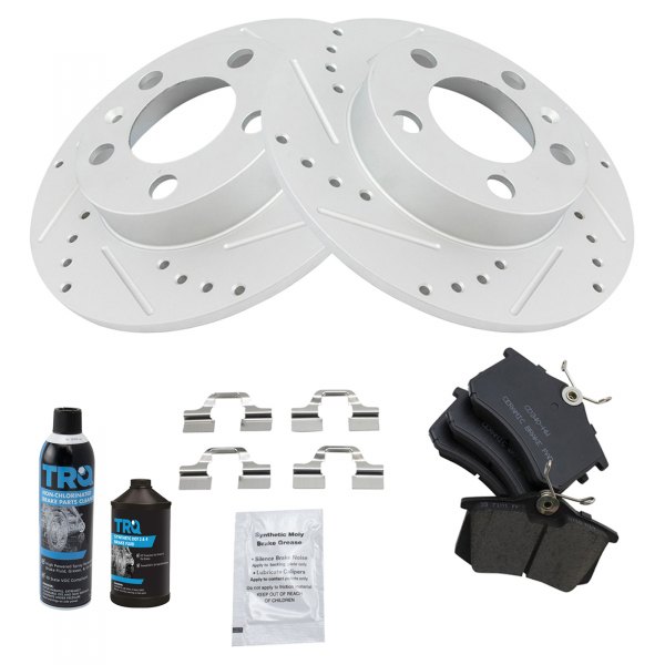 TRQ® - Performance Ceramic Rear Brake Kit