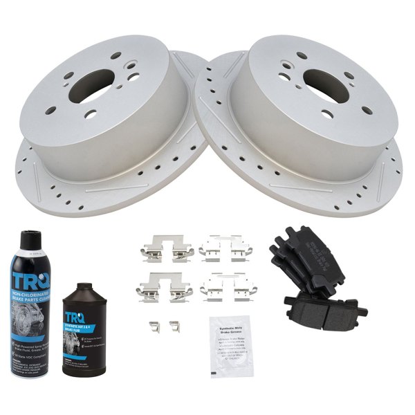 TRQ® - Performance Semi-Metallic Rear Brake Kit