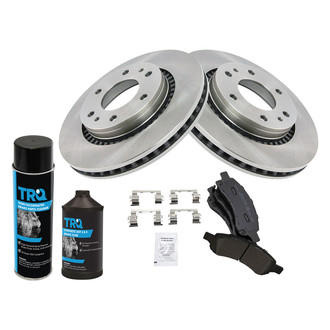 TRQ® - Front Disc Brake Kit with Semi-Metallic Pads