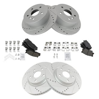 TRQ® - Performance Ceramic Front and Rear Brake Kit