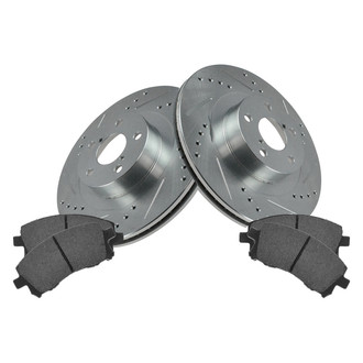 TRQ® - Performance Semi-Metallic Front Brake Kit