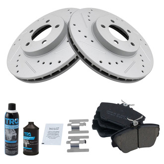 TRQ® - Performance Ceramic Front Brake Kit