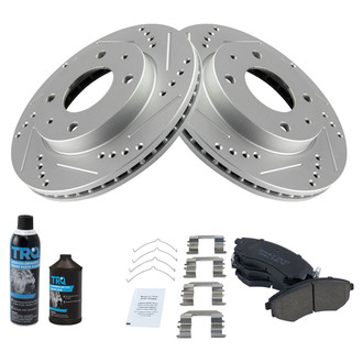 TRQ® - Performance Ceramic Front Brake Kit