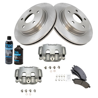 TRQ® - Front Disc Brake Kit with Ceramic Pads and Calipers