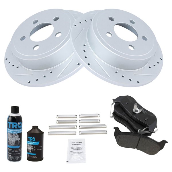 TRQ® - Performance Semi-Metallic Rear Brake Kit