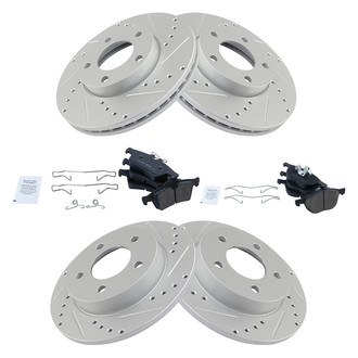 TRQ® - Performance Ceramic Front and Rear Brake Kit