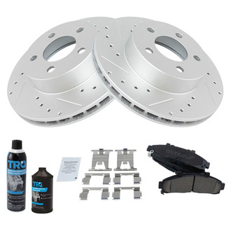TRQ® - Performance Ceramic Front Brake Kit