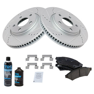 TRQ® BKA18147 - Performance Ceramic Front Brake Kit