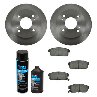 TRQ® - Rear Disc Brake Kit with Semi-Metallic Pads