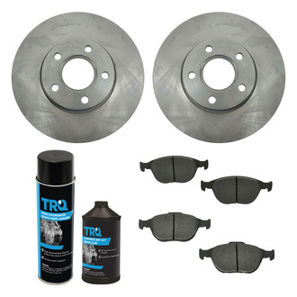 TRQ® - Front Disc Brake Kit with Semi-Metallic Pads