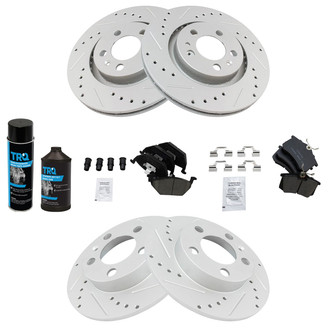 TRQ® - Performance Ceramic Front and Rear Brake Kit