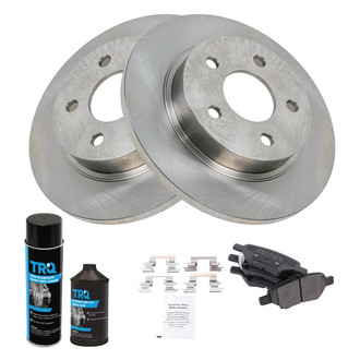 TRQ® - Rear Disc Brake Kit with Semi-Metallic Pads