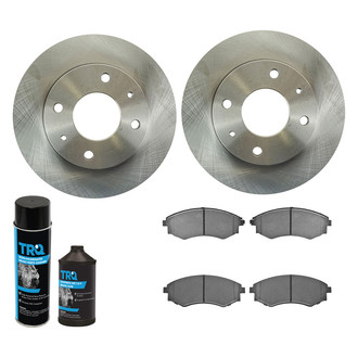 TRQ® - Front Disc Brake Kit with Semi-Metallic Pads