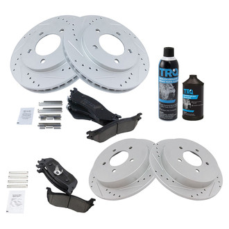 TRQ® - Performance Ceramic Front and Rear Brake Kit