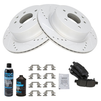 TRQ® - Performance Semi-Metallic Rear Brake Kit