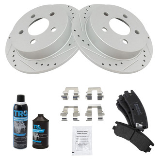 TRQ® - Performance Semi-Metallic Rear Brake Kit