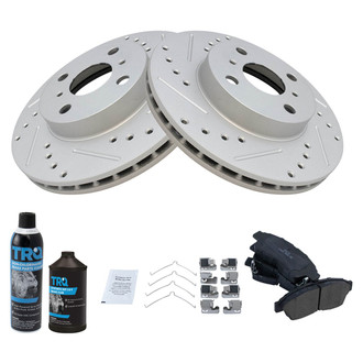 TRQ® - Performance Ceramic Front Brake Kit