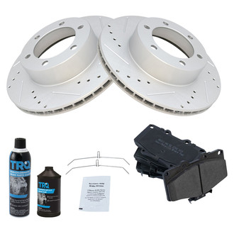 TRQ® - Performance Semi-Metallic Front Brake Kit
