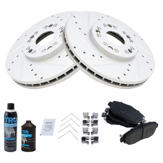 TRQ® - Performance Ceramic Front Brake Kit