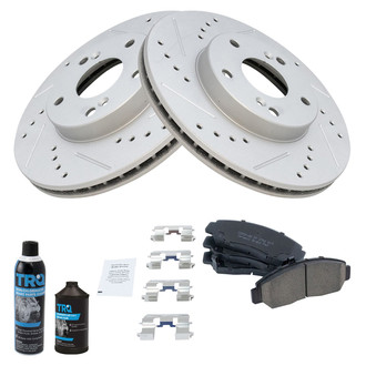 TRQ® - Performance Ceramic Front Brake Kit