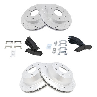 TRQ® - Performance Ceramic Front and Rear Brake Kit
