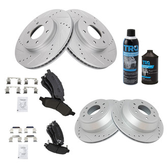 TRQ® - Performance Semi-Metallic Brake Kit