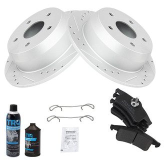 TRQ® - Performance Semi-Metallic Rear Brake Kit