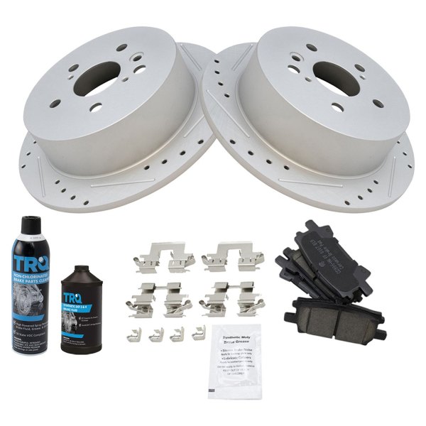 TRQ® - Performance Ceramic Rear Brake Kit