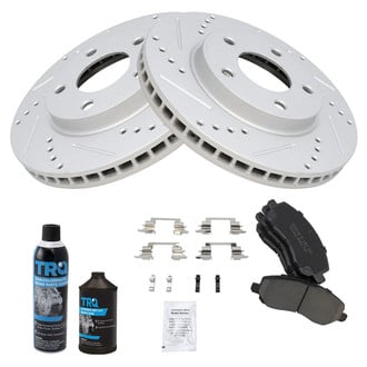 TRQ® - Performance Ceramic Front Brake Kit