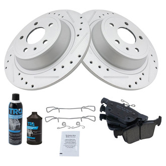 TRQ® - Performance Ceramic Rear Brake Kit