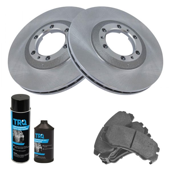 TRQ® - Front Disc Brake Kit with Semi-Metallic Pads