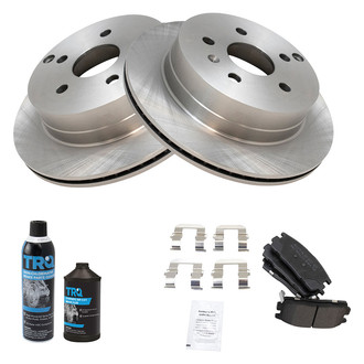 TRQ® - Rear Disc Brake Kit with Semi-Metallic Pads
