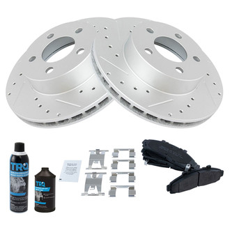 TRQ® - Performance Semi-Metallic Front Brake Kit