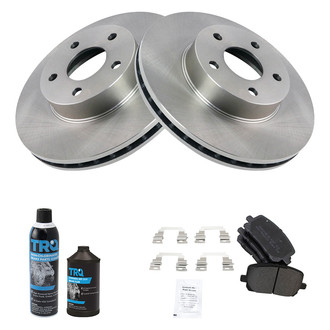 TRQ® - Front Disc Brake Kit with Semi-Metallic Pads
