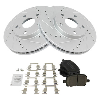 TRQ® - Performance Ceramic Front Brake Kit